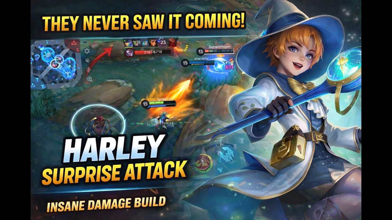 Nobody Can Survive This Harley Combo 😈 | Mobile Legends Gameplay