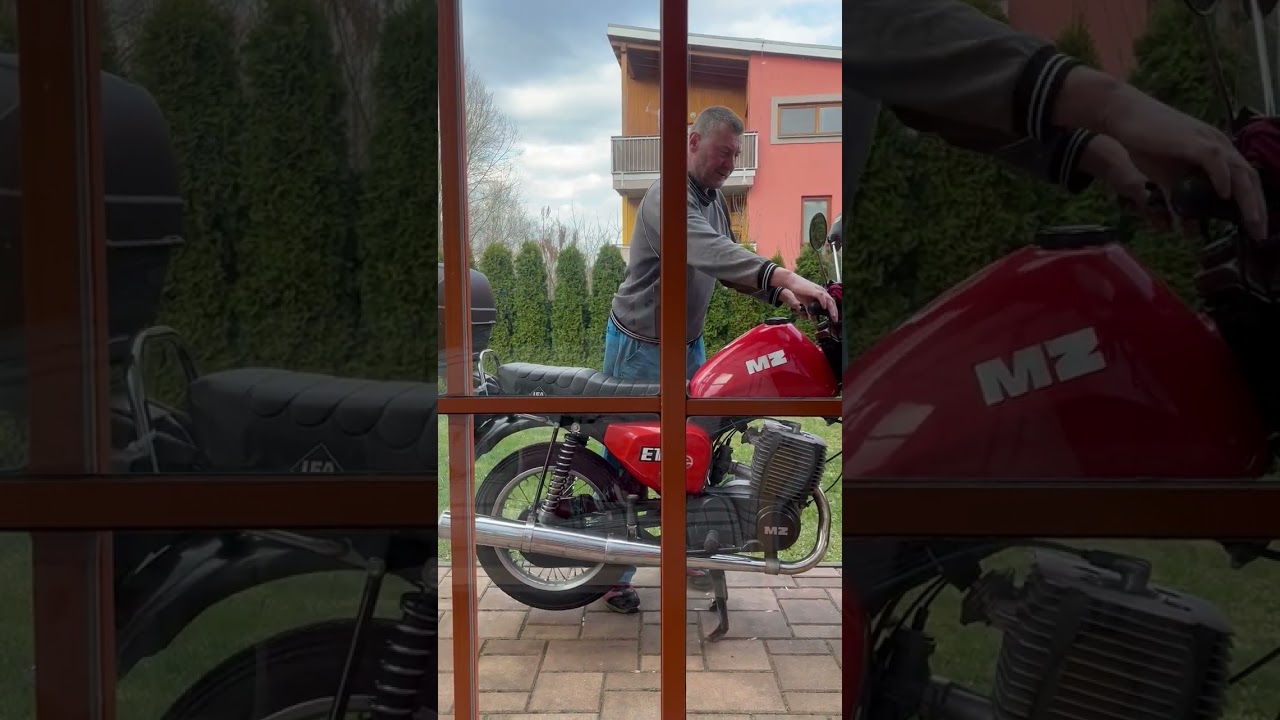MZ ETZ 251 start po zimě 