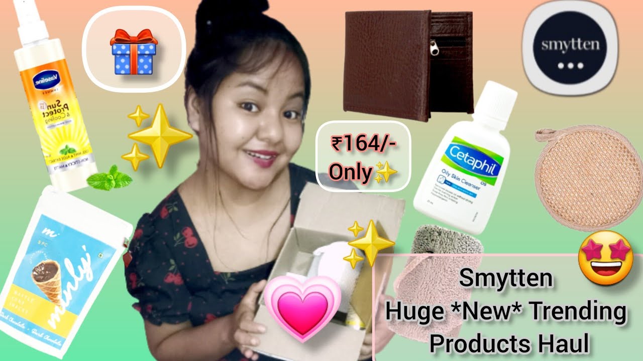 Smytten *Huge*New useful products Haul🎁🤩 ₹165only/- tried food items☺️You need to watch this💗