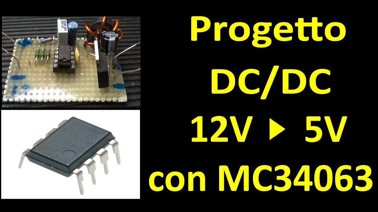 0464: Progetto DCDC Buck 12V - 5V con MC34063