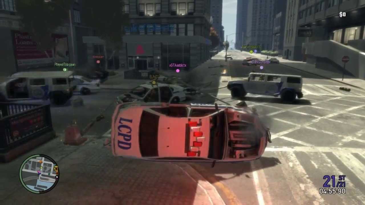GTA IV - PC - Sept. 17, 2011 - BGF Event Vid #3 - BUSTED!/Race/Mowtown/CnC - bQ's PoV