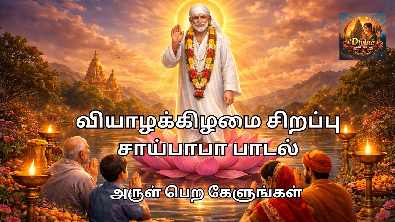 சாய்நாதா சாய்நாதா அருளொளியே 🙏| Thursday Sai Baba Song Tamil | வியாழக்கிழமை சாய்பாபா பாடல்#devotional