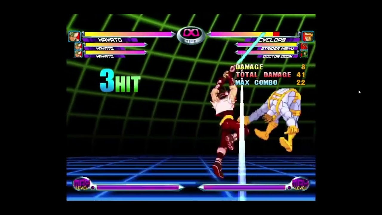 MVC2 Hayato instant kill off throw with no double black hayato...