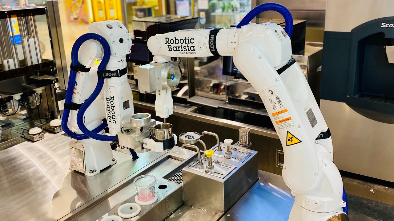 Amazing Thailand's first robotic barista | Cafe Amazon | Street Drink | Very Food