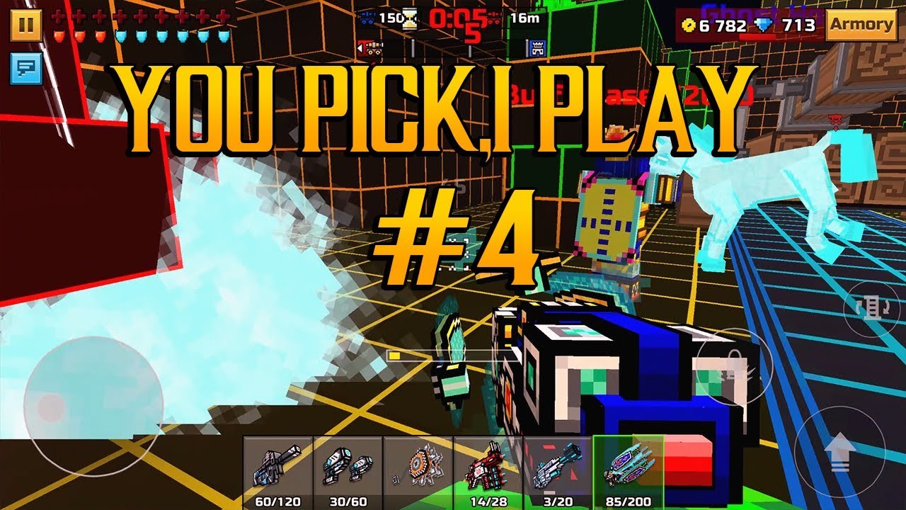 You Pick,I Play! #4 - Clan Siege Battle (Veiju 2000) Pixel Gun 3D