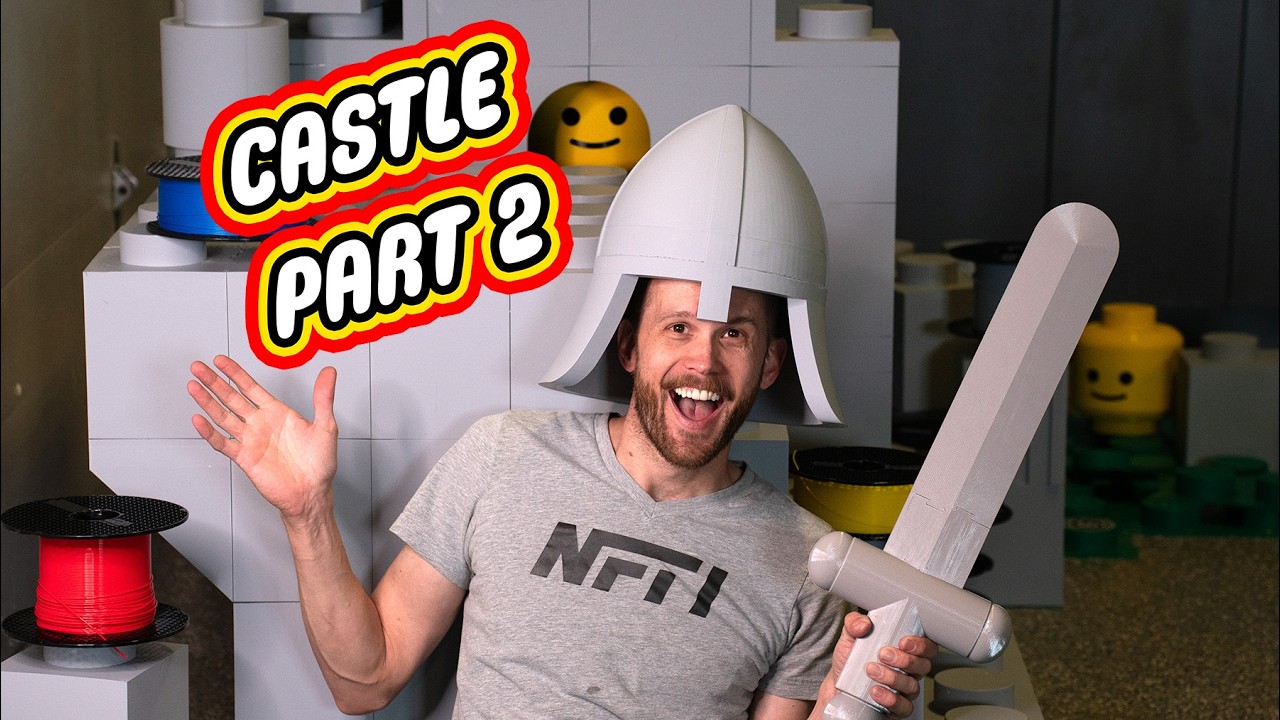 Printing a Life-Sized LEGO-Style Castle! --  Strength Testing