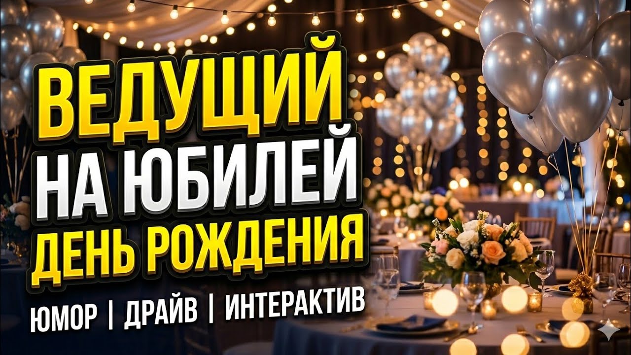 Ведущий на Юбилей, День рождения Москва!