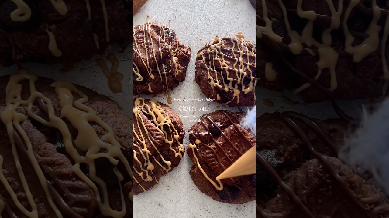 🍪 CIATSKA LOTUS Z AIRFRYER! #lotusbiscoff #cookies #airfryer #przepisyairfryer #ciastkalotus