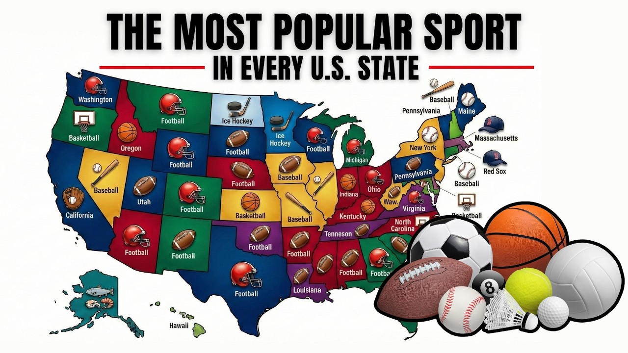 🏈 The Most Popular Sport in Every US State |You Won’t Believe #1!