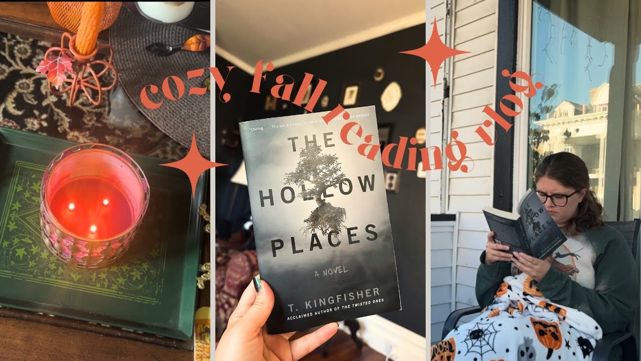 Read with me: A cozy Halloween reading vlog