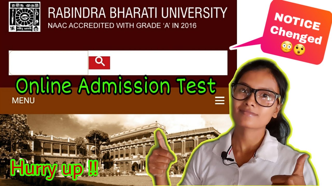 New Admission Test Notice - Rabindra Bharati University |New Process 😳