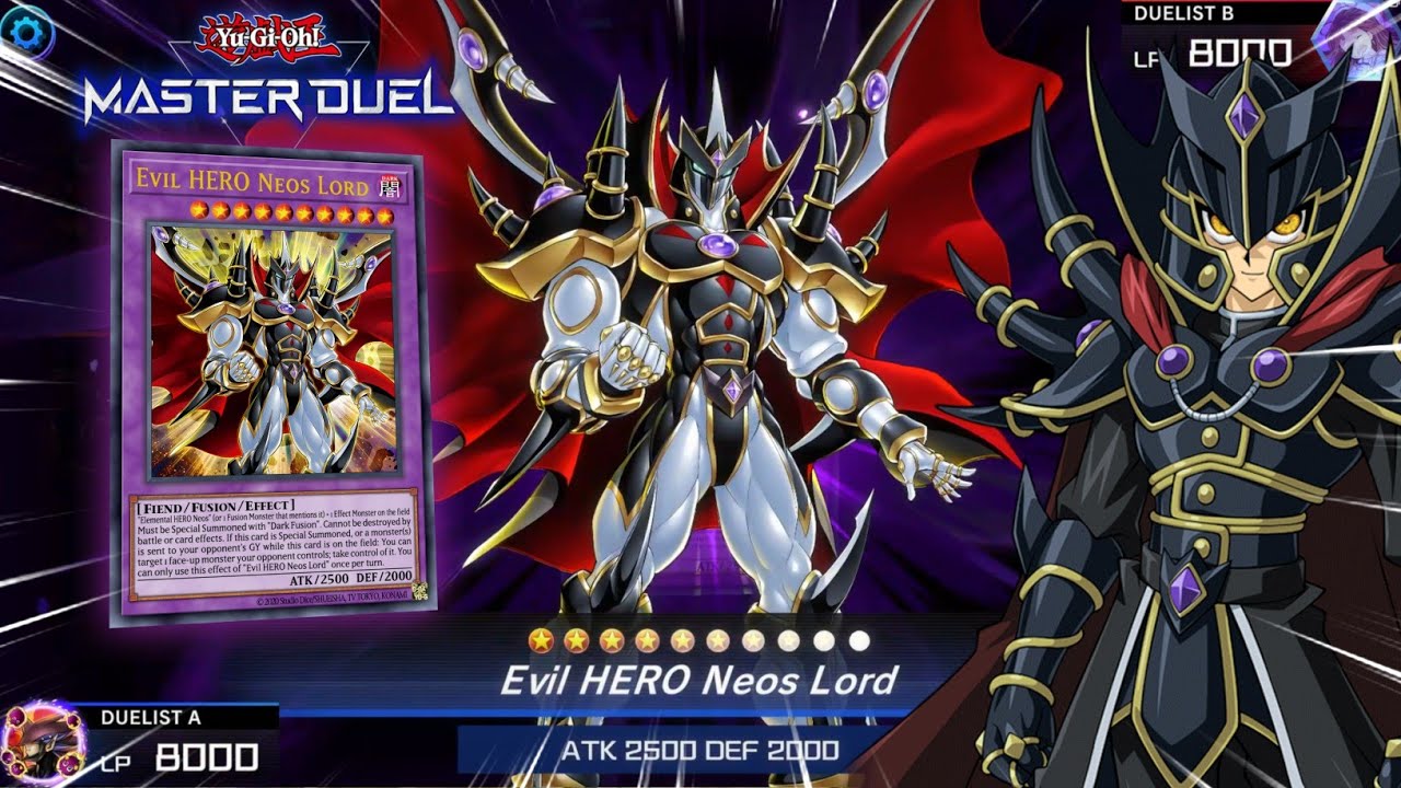 EVIL HERO NEOS LORD!! | WRATH OF THE TYRANTS | BEST DECKS AND DUELS FROM DUEL LIVE