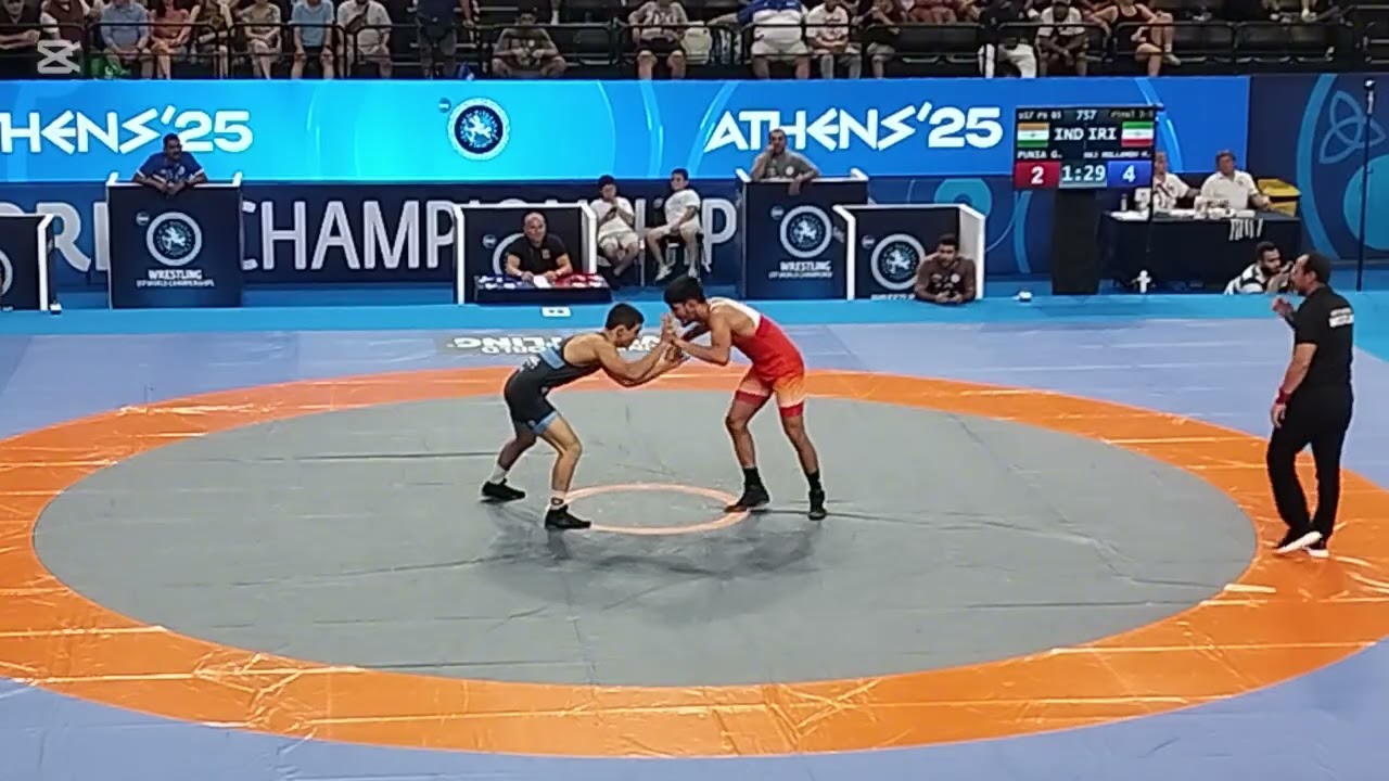 ГУРАВ ПУНИА (IND) - ХАДЖ МОЛЛАМОХАММАДИ ( IRI)  ФИНАЛ 3-5 МЕСТО 65КГ