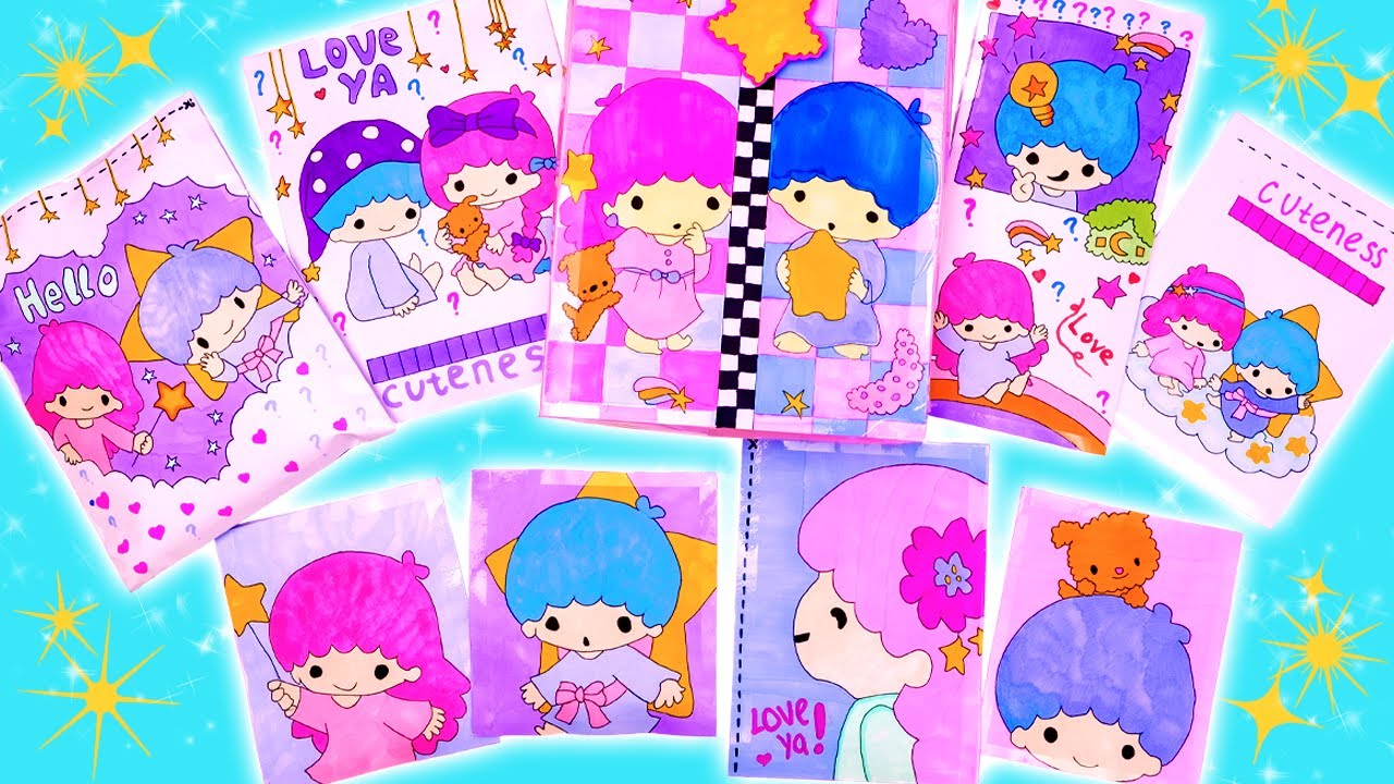 Blind Baggies With Kawaii School Supplies 💗🌟💙 DIY Mystery Box With Kiki and Lala