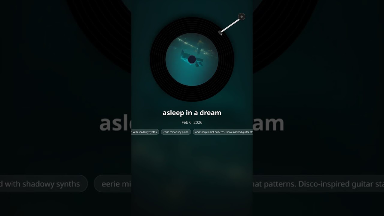 Asleep in a dream