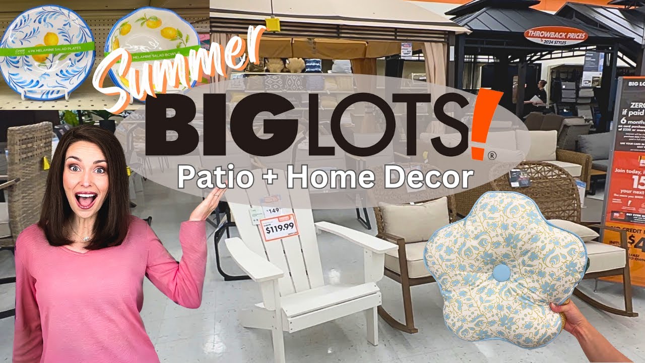✨AMAZING✨ BIGLOTS SUMMER 2024 FINDS : PATIO + HOME DECOR! (SHOP WITH ME)