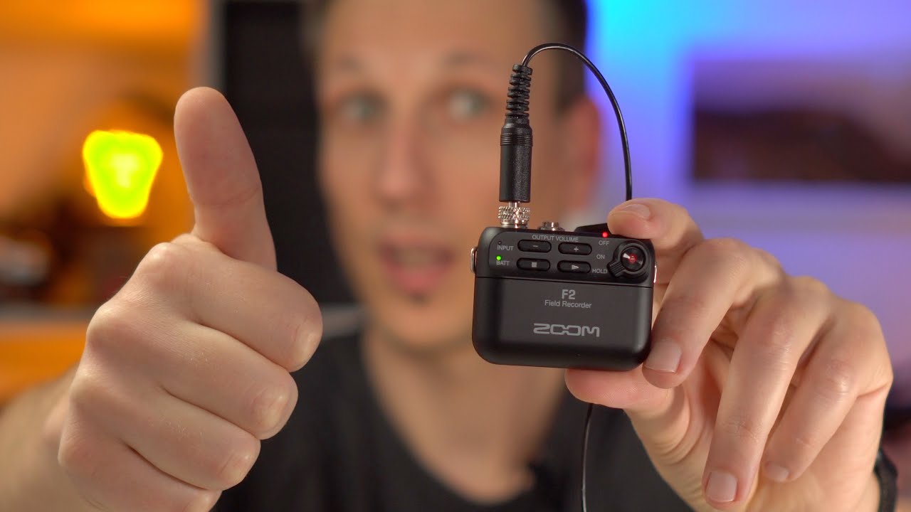 Zoom F2 Audiorekorder im Test und Vergleich zum Rode Lavalier Go