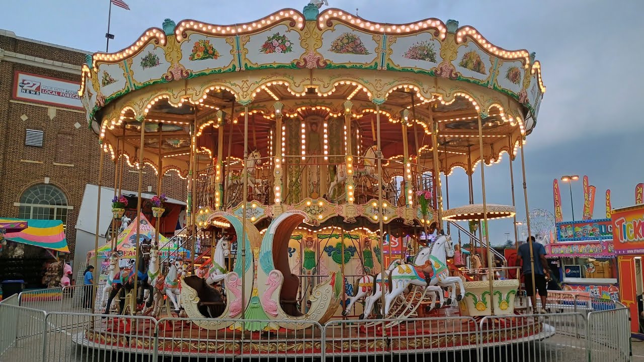 The Double Decker Bertazzon Carousel from Strates Shows (Bottom deck)