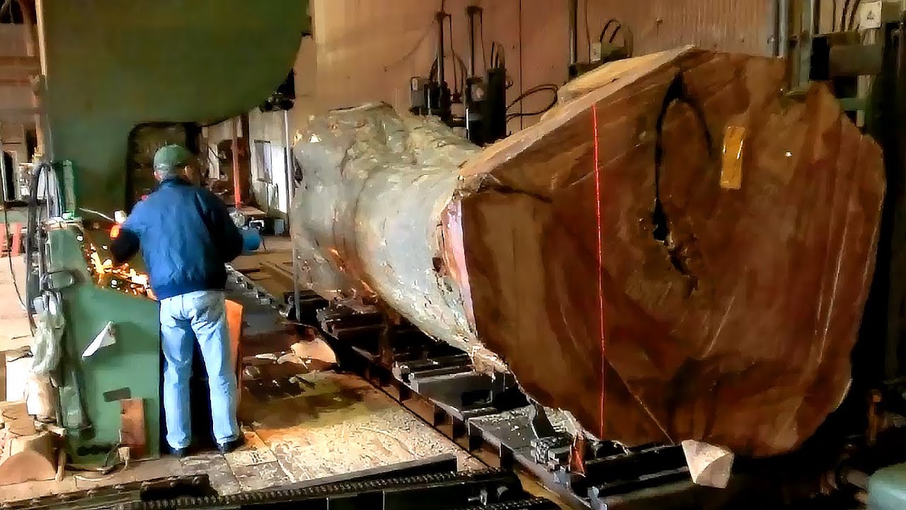 Amazing Biggest Wood Sawmill Automatic Machine Working, Fastest Sawmill Machine Modern Technology