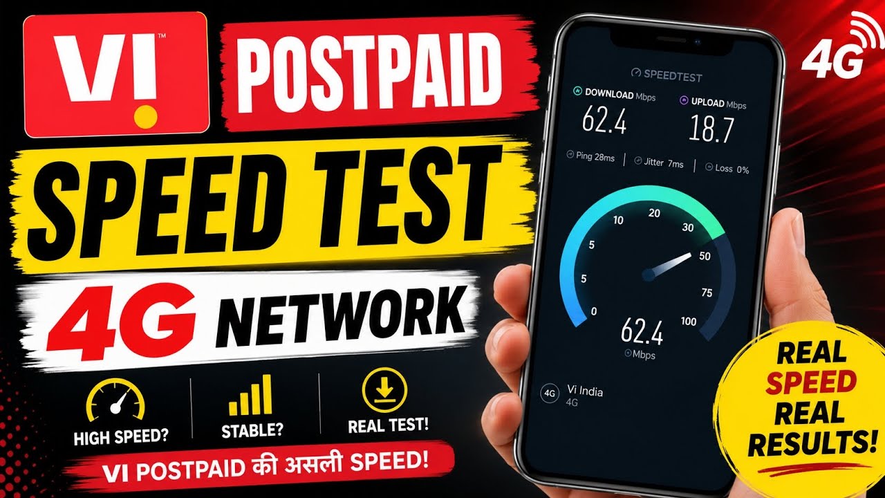 VI Postpaid Speed Test 4G Network | Vi Speed Test Live 2026! (Shocking Results)
