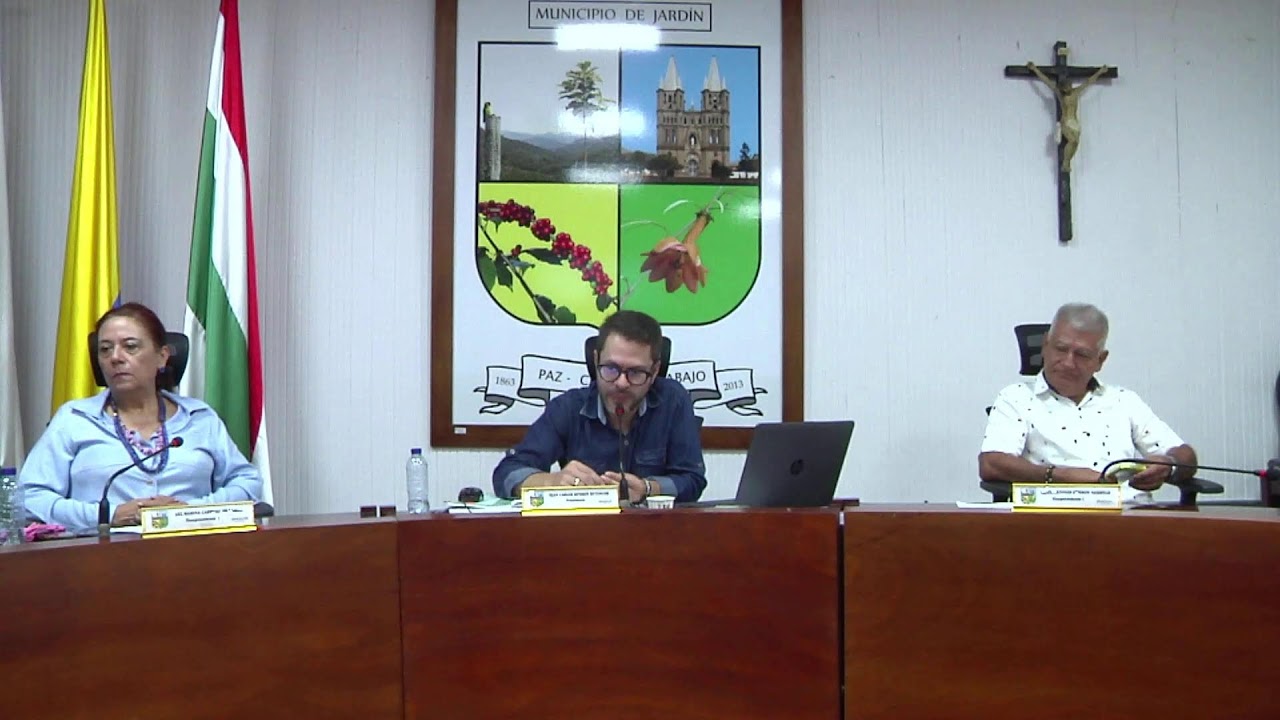 VIGÉSIMO PRIMERA SESIÓN DEL CUARTO PERÍODO DEL CONCEJO MUNICIPAL DE JARDÍN