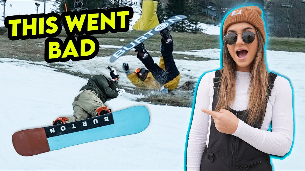 SNOWBOARDING GONE WRONG *BIG CRASHES*