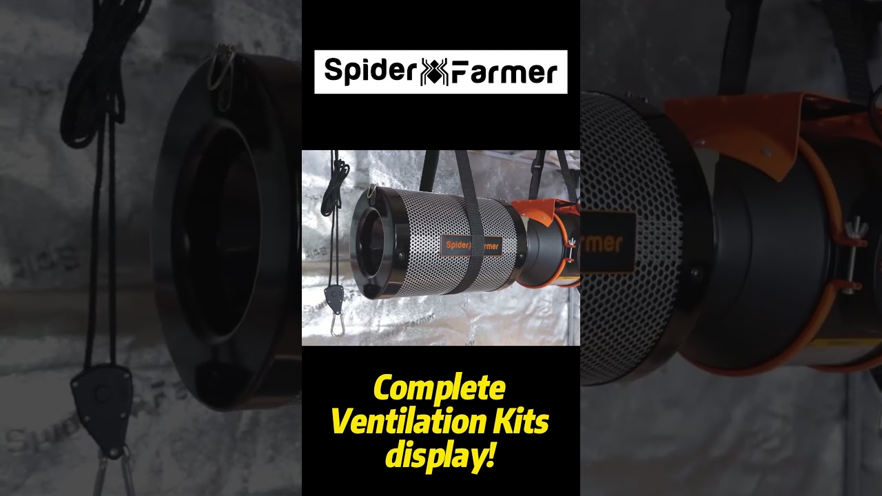 Unpacking, installation, and display &ndash; Spider Farmer Ventilation Kits offer a all-in-one solution!