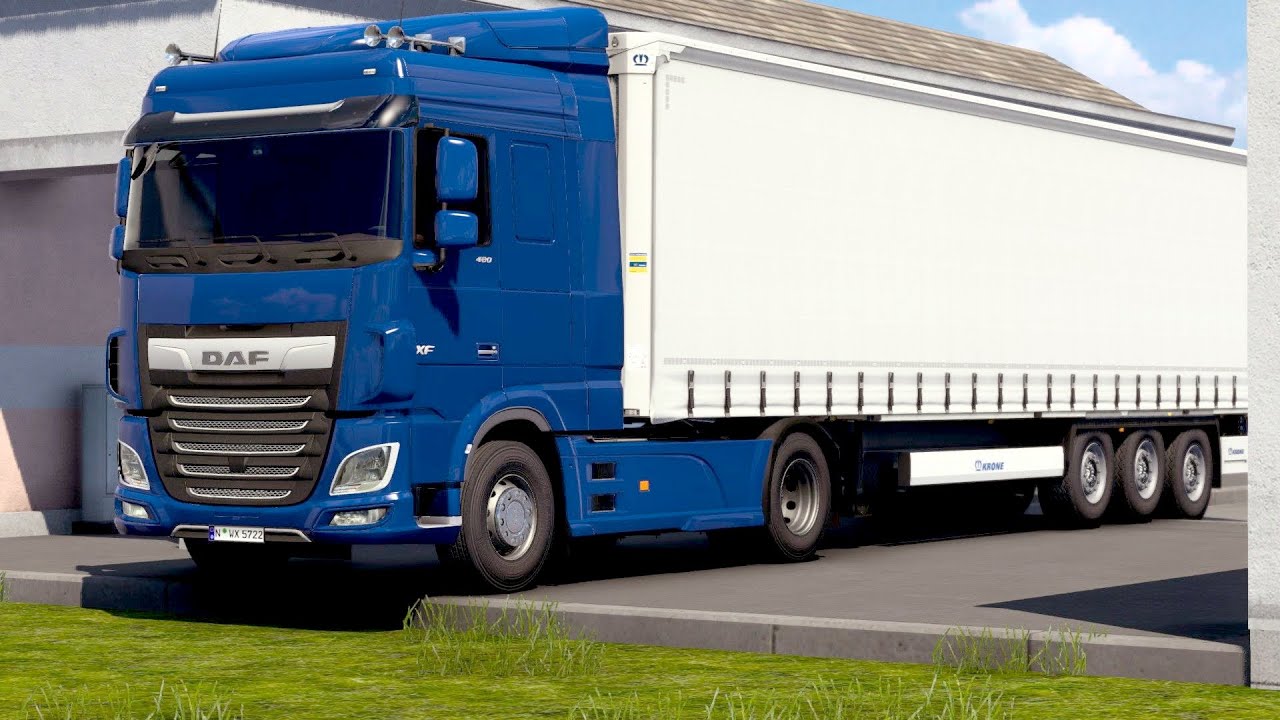 ETS 2 - DAF XF Euro 6 Transporting Gummy Bears from Copenhagen