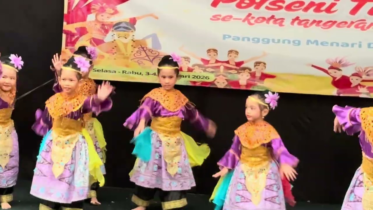 Tari hompimpa Porseni TK se-Kota Tangerang dari TK Islam Nurul Falah 