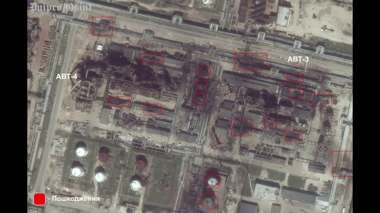 Satellite Imagery of Ryzan & Yaroslavl Oil Refineries: Both Hit Hard By Ukraine