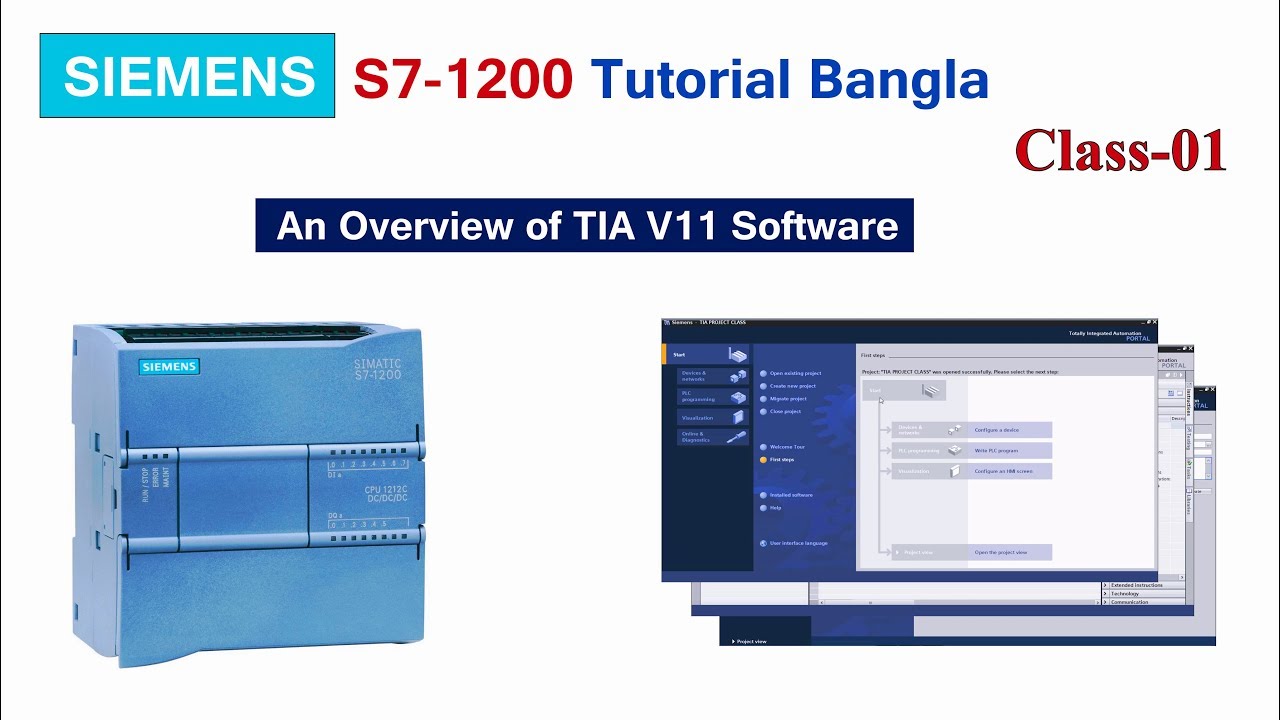 Siemens S7-1200 plc programming tutorial in bangla