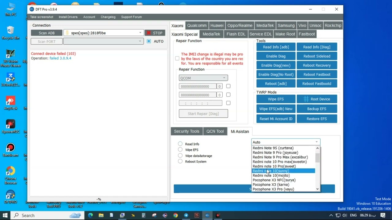 imei repair redmi note 11 (spes) rsa remove and repair dual sim