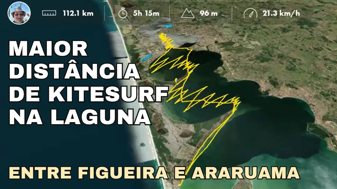 Maior Distância de Kitesurf na Laguna de Araruama