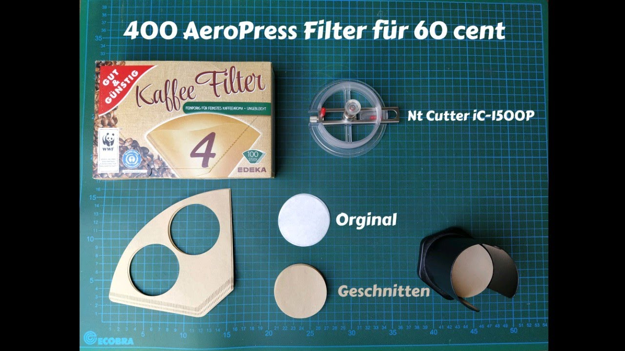 AeroPress Paper Filter selber machen (DIY mit NT Cutter IC-1500P)