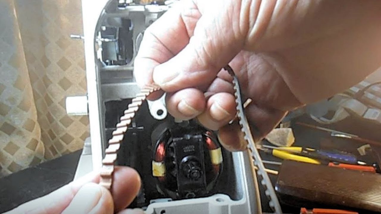 How to Replace the Motor Belt on a Singer Model 513 Sewing Machine