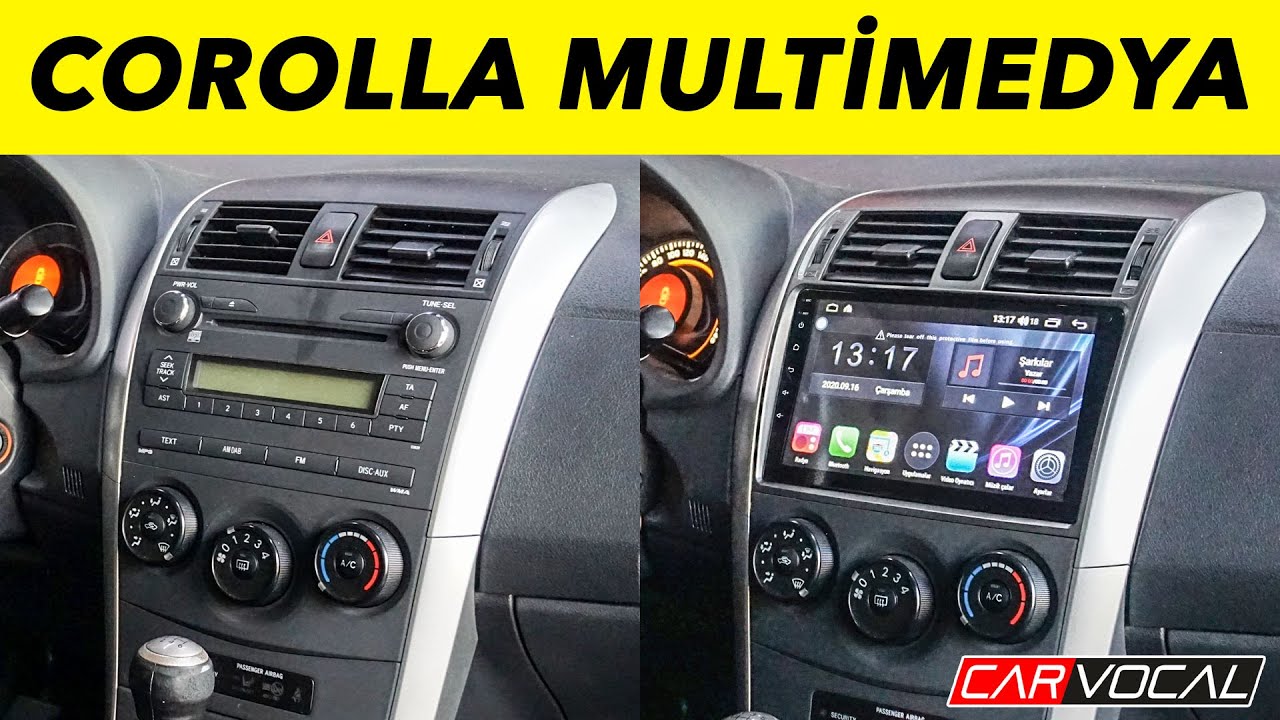 Toyota Corolla 10 Inch Multimedya Sistemi