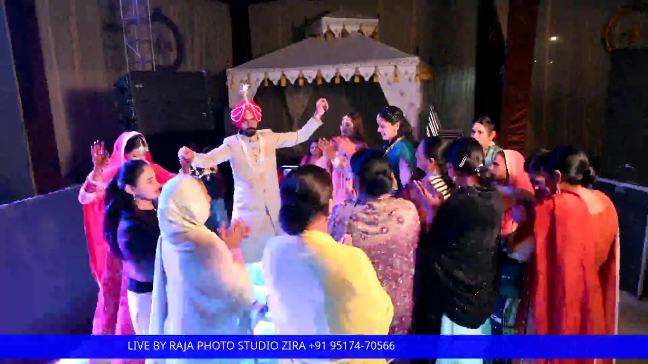 JAGJIT & KIMRANDEEP || LIVE WEDDING CEREMONY || RAJA PHOTO STUDIO ZIRA || +91 95174 70566