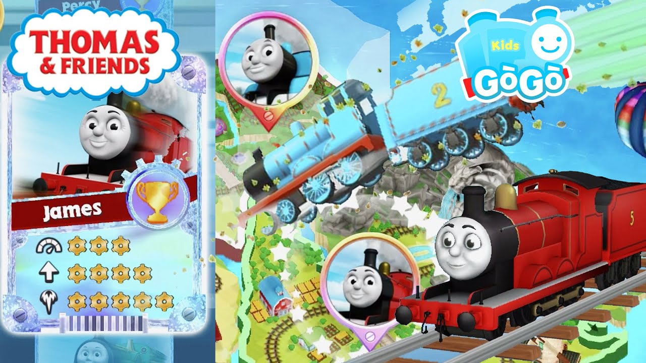 Thomas VS James - Rainbow Speed Booster Diamond Racers Unlocked! Thomas and Friends: GoGo Thomas