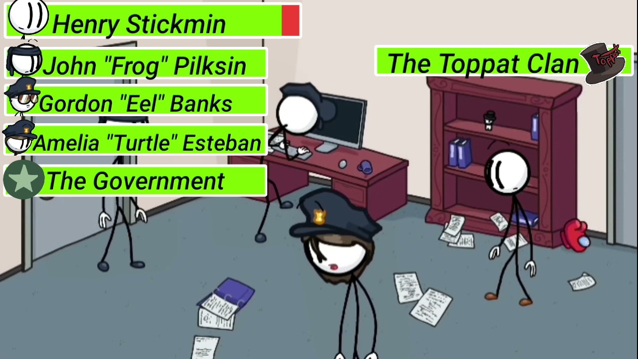 Henry Stickmin Master Bounty Hunter with Healthbars