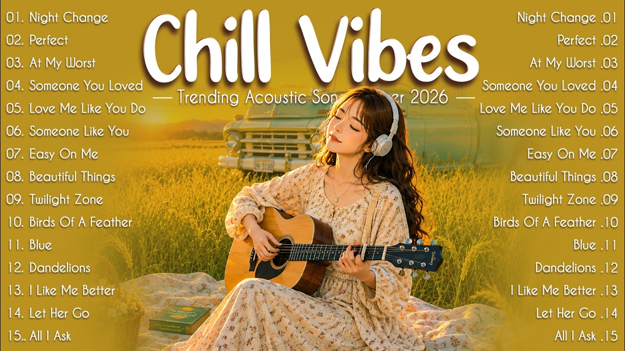 🤍 Best Spotify Trending 2026 || Top Acoustic Hits ~ Relaxing Travel Playlist | English Songs