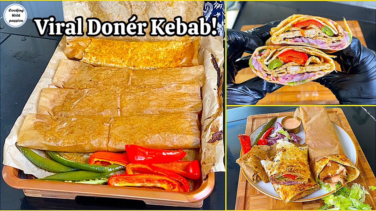 Viral Don&eacute;r Kebab Recipe With Useful Tips, Easy Oven Baked Turkish Doner Kebab Sandwich, Homemade