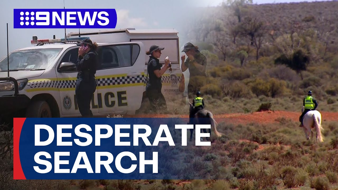 Major search continues in Aussie Outback for missing four-year-old boy | 9 News Australia