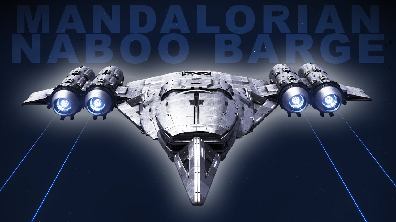 No Man's Sky Corvette - THE MANDALORIAN'S Naboo Barge  -  Build Workshop - NO MODS