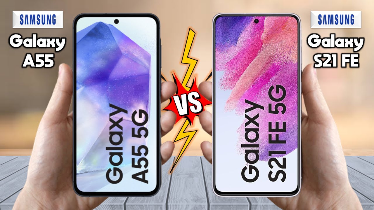 Samsung Galaxy A55 против Samsung Galaxy S21 FE — полное сравнение 🔥 Techvs