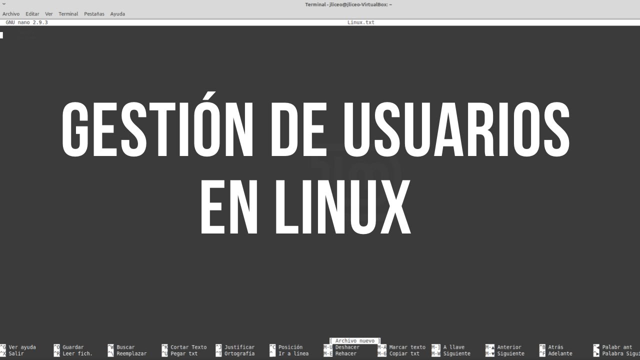 LINUX: gestión de USUARIOS y GRUPOS