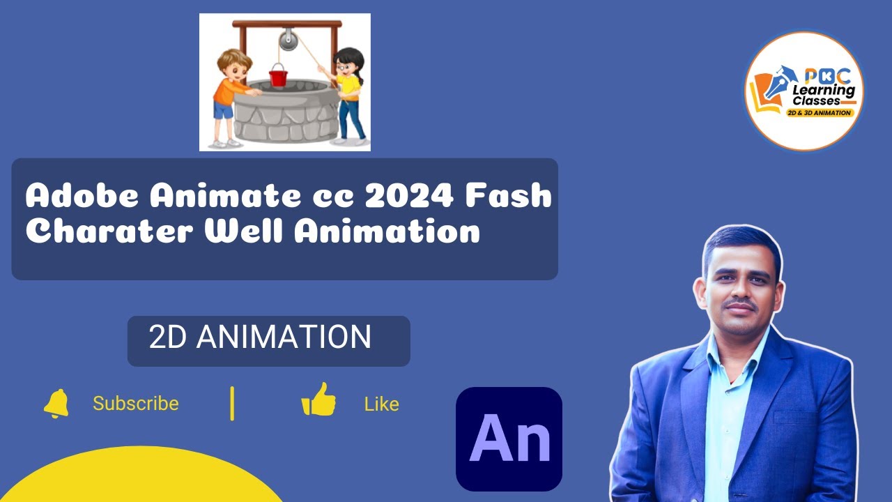 Adobe Animate cc 2024 Fash Charater Well Animation 