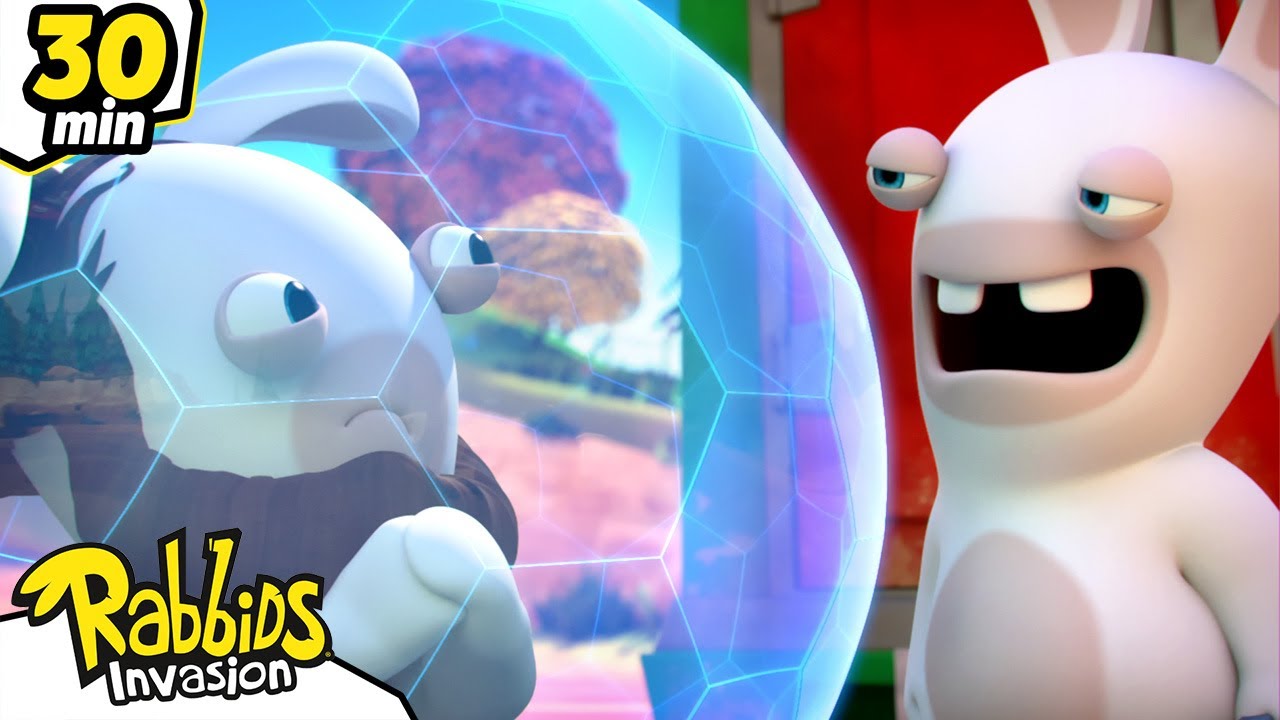 El conejo atrapado en su cúpula | Rabbids La Invasión 🐰 | Dibujos animados