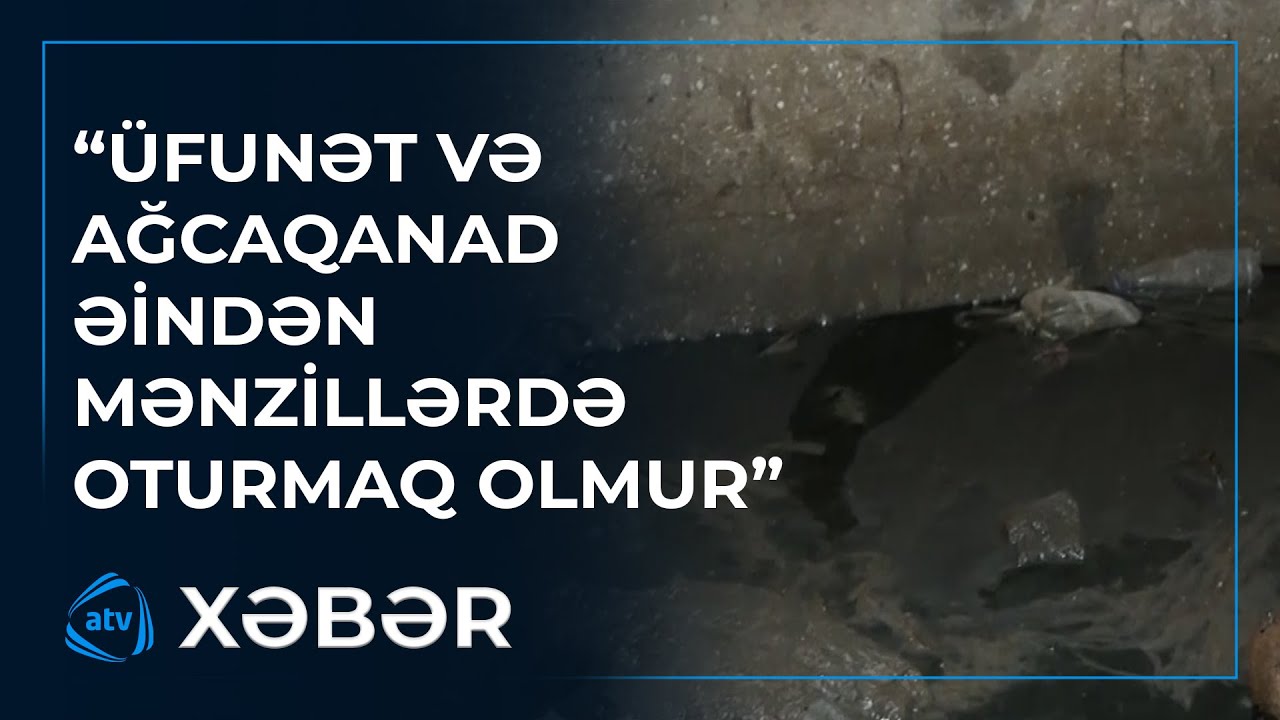 Xətai rayonunda binanın zirzəmisinə çirkab sular dolub