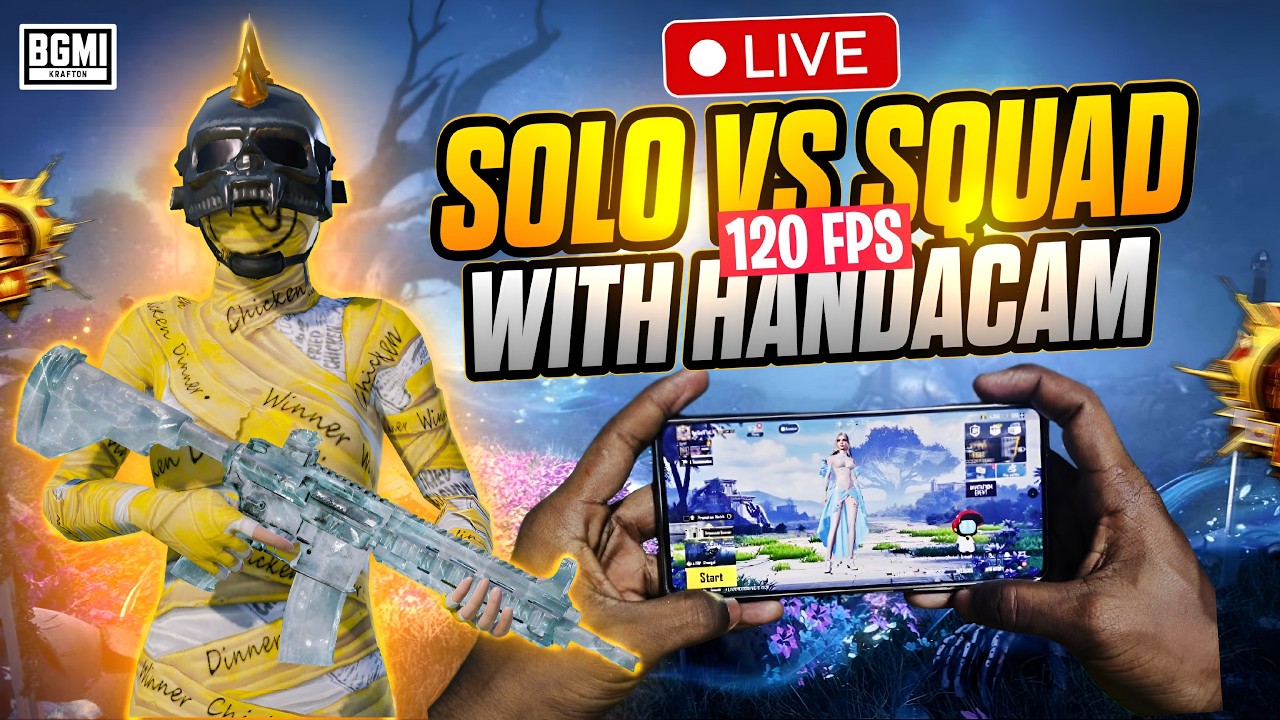 BEST ANDROID PLAYER IS LIVE 🔥 IOO NEO 10 BGMI LIVE WITH HANDCAM #shorts #bgmi #shortslive #live