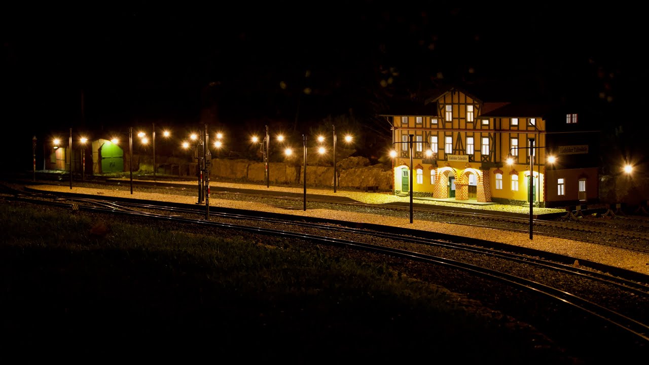 This station area is lit!